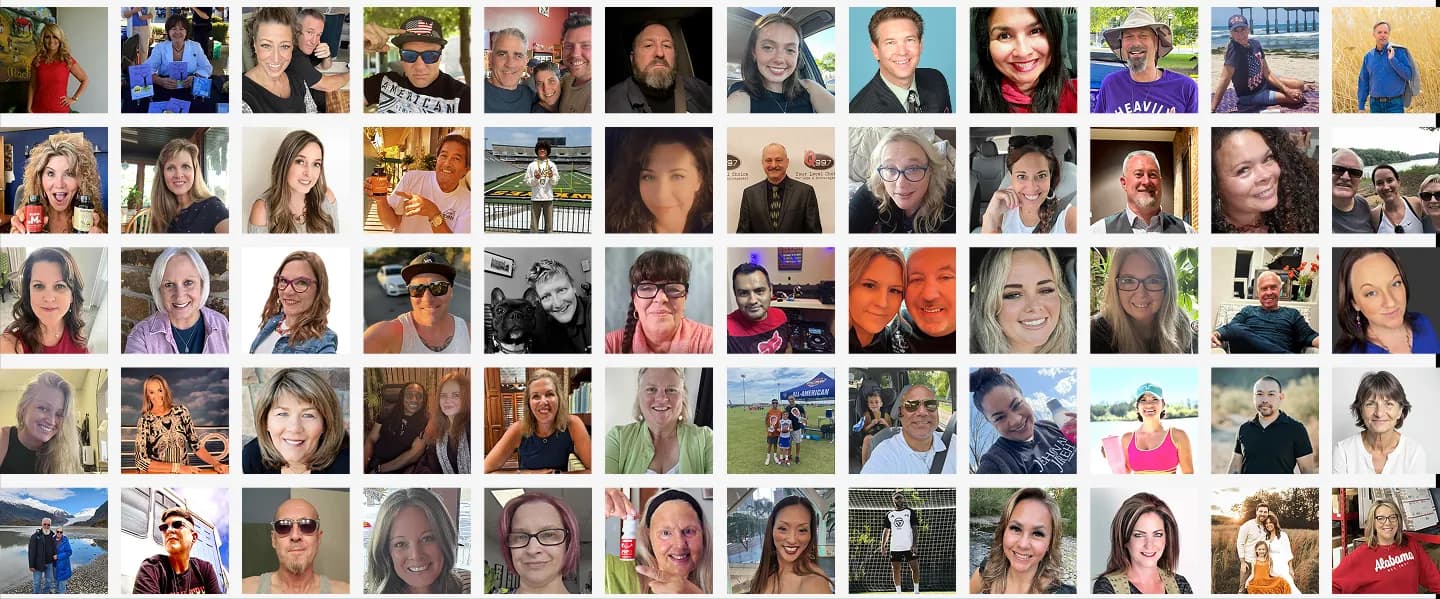 A collage of Culture For Good customers